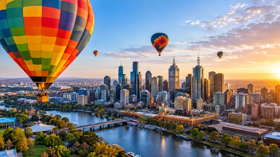Hot Air Balloon Flights Over Melbourne City Views Explained