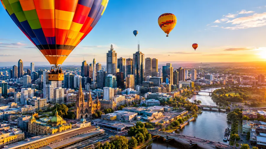 Hot Air Ballooning Over Melbourne CBD What You'll See