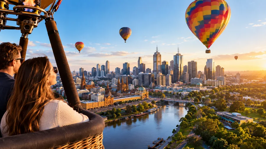 Melbourne City vs Yarra Valley Balloon Flights