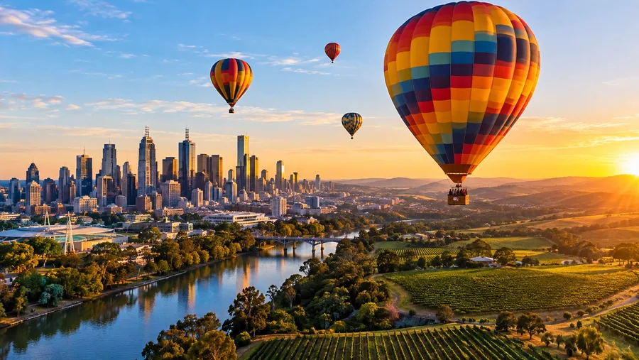 Melbourne City vs Yarra Valley Balloon Flights