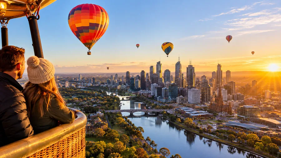 Levers en montgolfière au lever du soleil à Melbourne : pourquoi la matinée compte